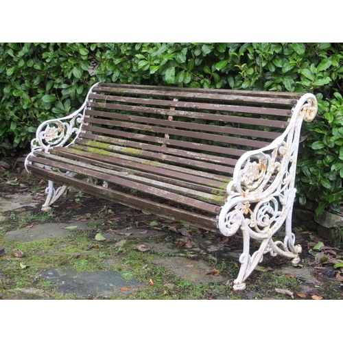 812 - *Victorian cast iron bench