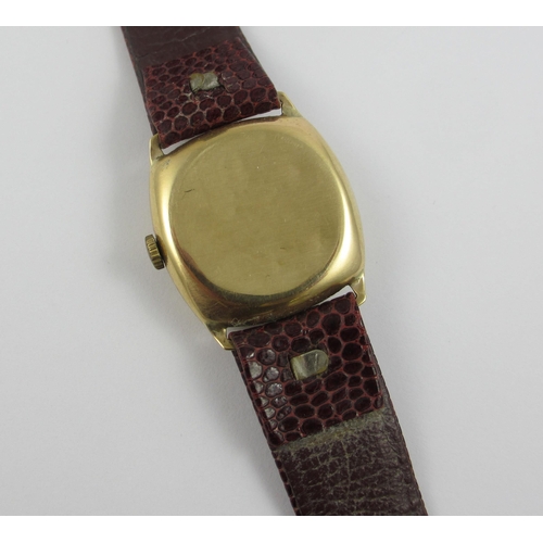 97 - A ladies 9ct cased 'Rolex' tudor  circa 1948. On leather strap.