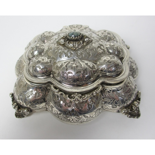 170 - A 20th century Italian silver trinket box by Virano Gioiellerie  Torino