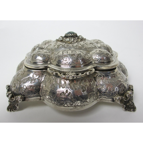 170 - A 20th century Italian silver trinket box by Virano Gioiellerie  Torino