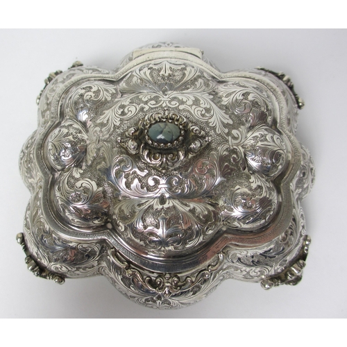 170 - A 20th century Italian silver trinket box by Virano Gioiellerie  Torino