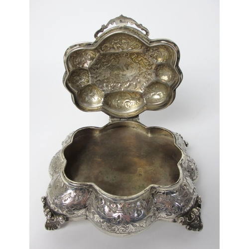 170 - A 20th century Italian silver trinket box by Virano Gioiellerie  Torino