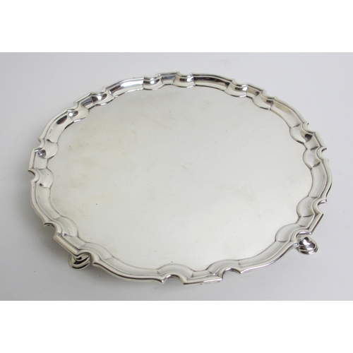 185 - A George II silver salver