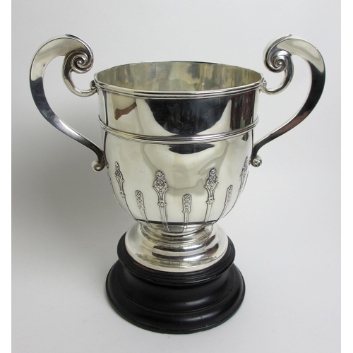 200 - A silver double handled trophy 'The Edinburgh Cup'