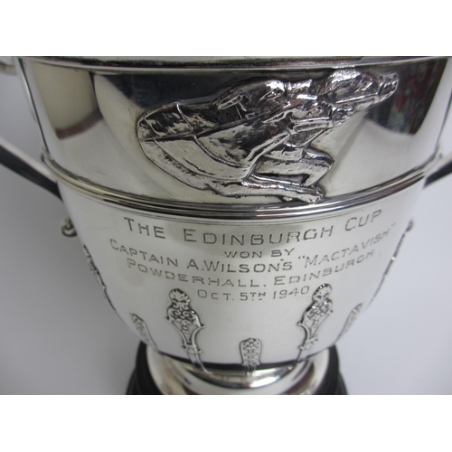 200 - A silver double handled trophy 'The Edinburgh Cup'