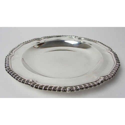 203 - An Edwardian silver plate