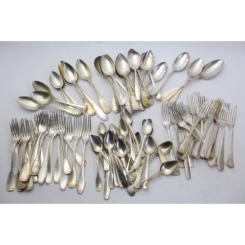 210 - A selection of German silver flatware