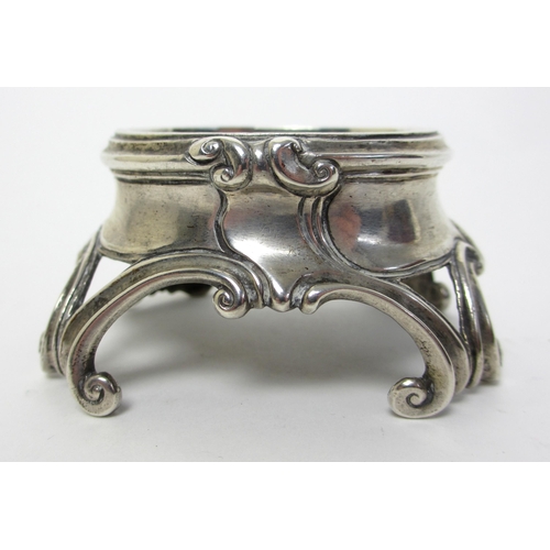 233 - An 18th Century Continental silver salt cellar