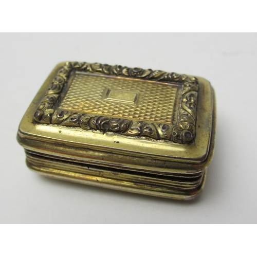 236 - A George III silver gilt vinaigrette