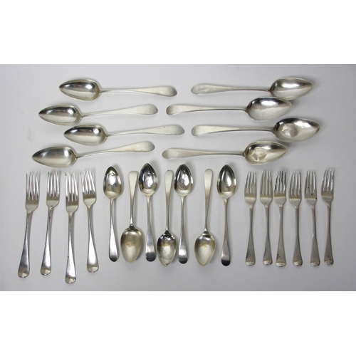 256 - A collection of silver flatware