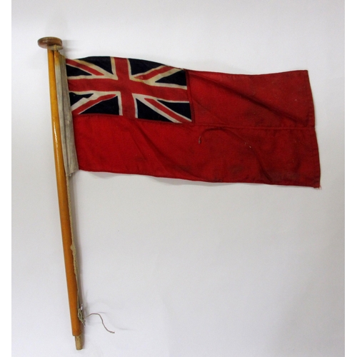 303 - A red ensign with cruiser flag pole