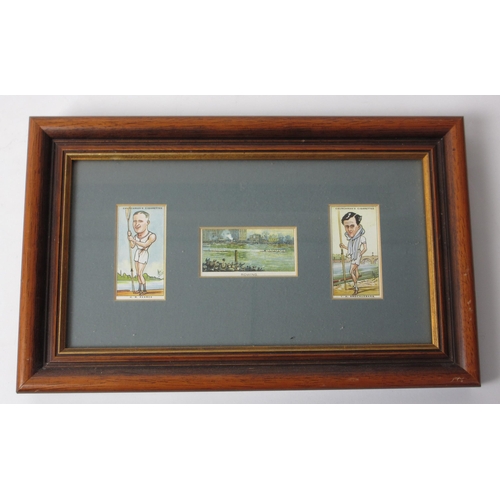 304 - Three framed collections of rowing cigarette cards