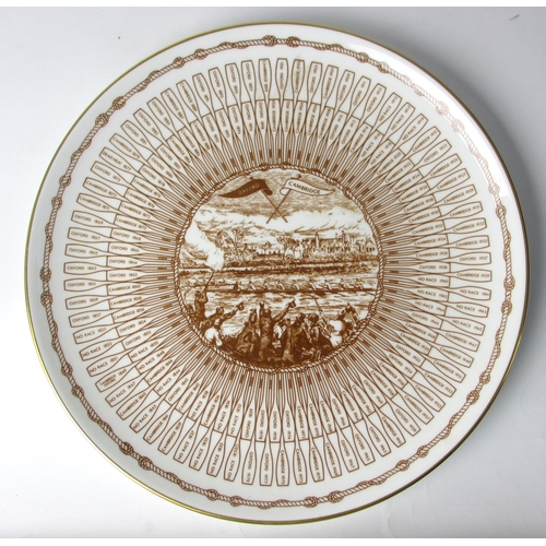 312 - A Limited Edition Coalport Oxford vs Cambridge Boat Race plate