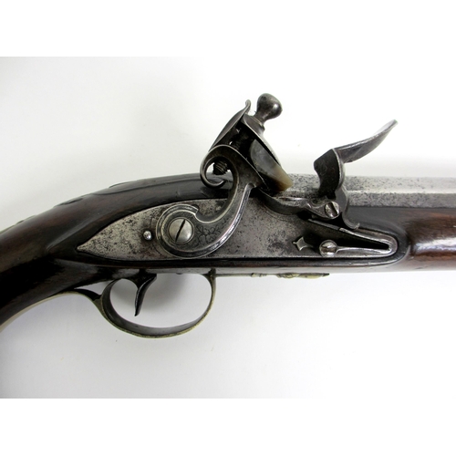 348 - A Continental flintlock pistol