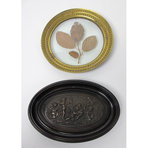 673 - A French bronze plaquette