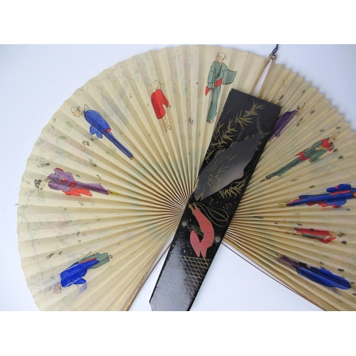 702 - A painted fan