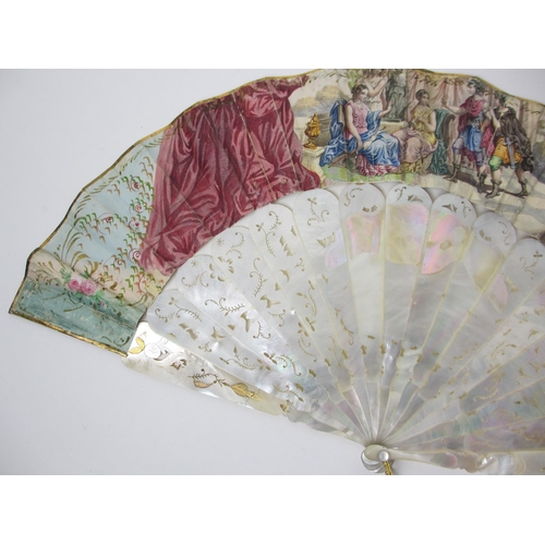 706 - A painted fan