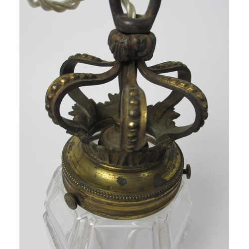 720 - A moulded glass hall lantern