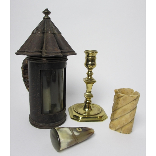 721 - A late 18th / early 19th century metal lantern