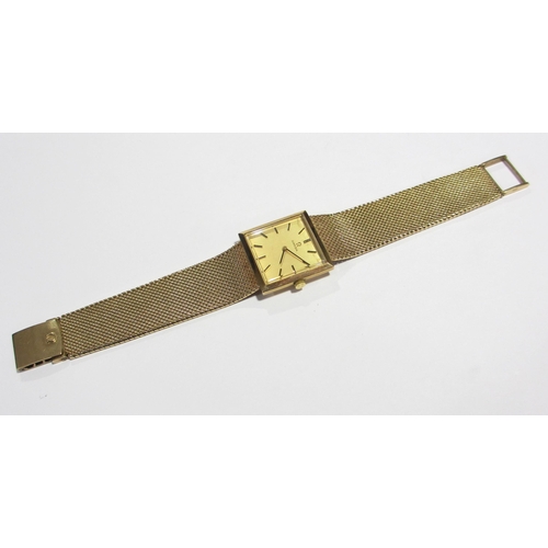 73 - A gents 9 ct gold Omega wrist watch  1967