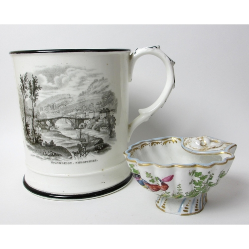 746 - An English porcelain pint mug