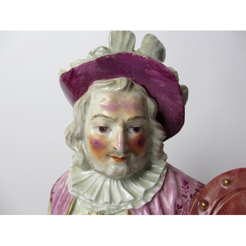 750 - A Chelsea / Derby figure of Falstaff