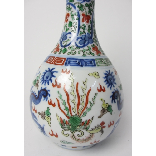 790 - A Chinese doucai gourd shaped vase