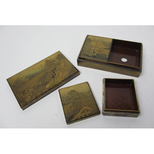 805 - A Japanese lacquered rectangular box