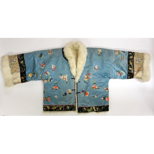 813 - A Chinese silk embroidered jacket