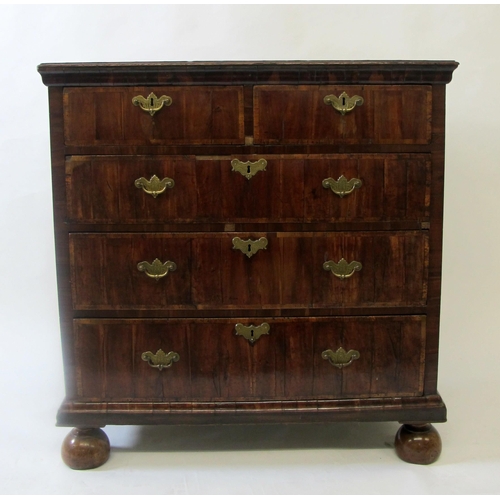 832 - A William and Mary late 17th century chest of drawers