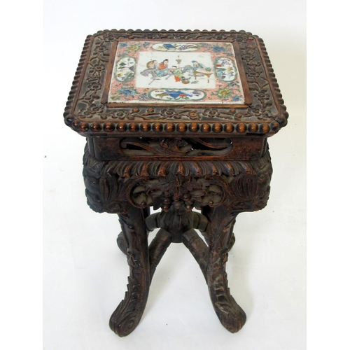 851 - A Chinese hardwood plant stand