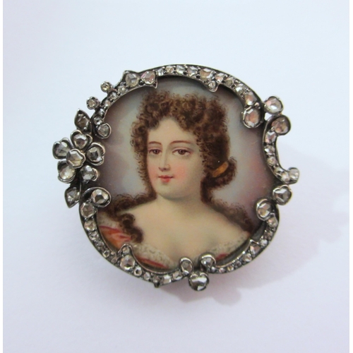 49 - An early 20th century fine miniature portrait of Catherine the Great