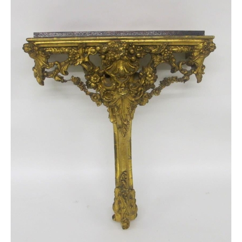 824 - A 19th Century giltwood and gesso pier table