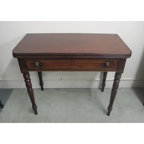 848 - A Victorian mahogany turnover tea table