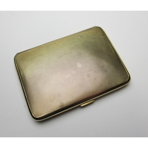 95 - A 1920's 9 ct gold cigarette case