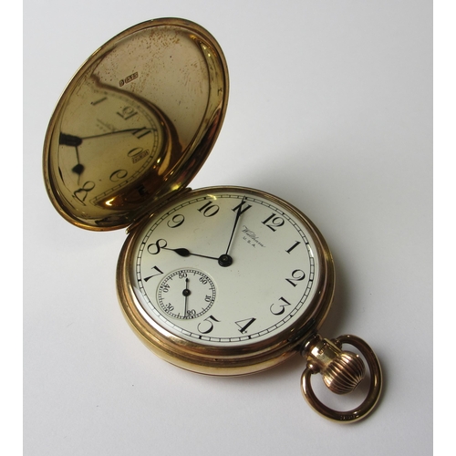 98 - A Waltham full hunter pocket watch