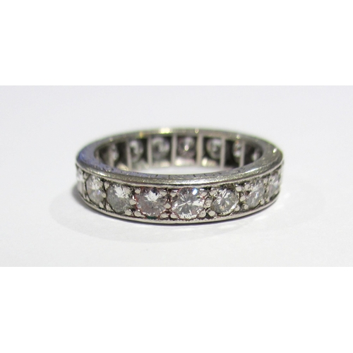 101 - A diamond full eternity ring