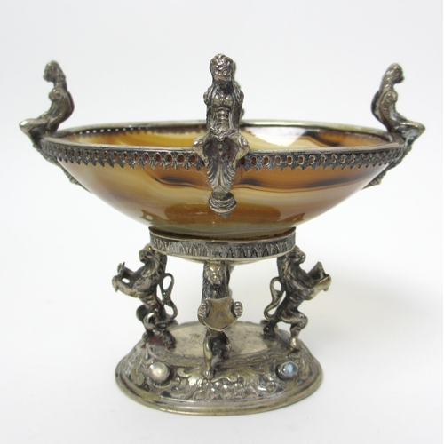 131 - A silver plate bon bon dish