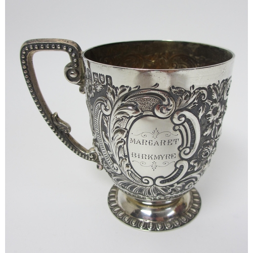 132 - An Edwardian silver christening mug