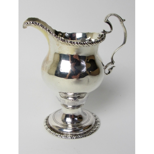 142 - A late George II silver cream jug