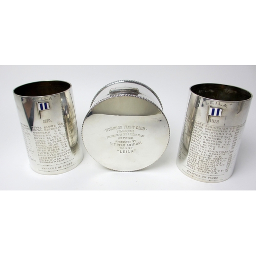 160 - Of Yacht Racing Interest - A silver trophy tankard