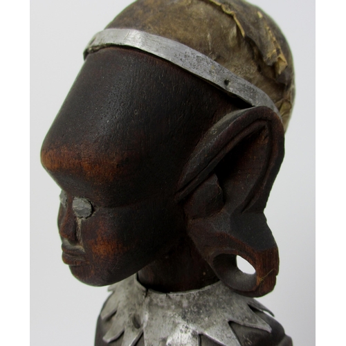 225 - A North Yoruba votive carved wood female figure