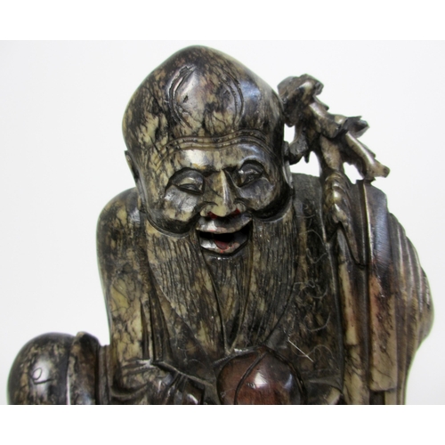 234 - A Chinese soapstone figure of Shou Lao