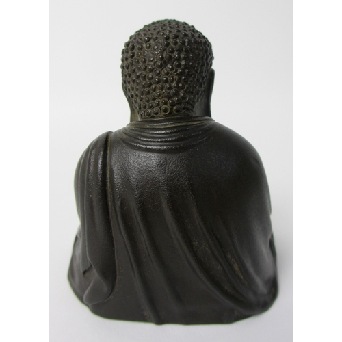 257 - A Japanese bronze buddhistic figure