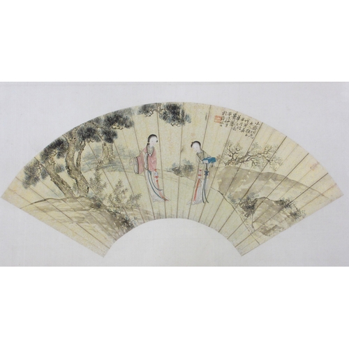 283 - A Chinese painted fan