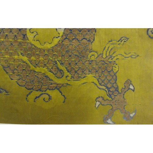 305 - A 17th Century yellow silk panel