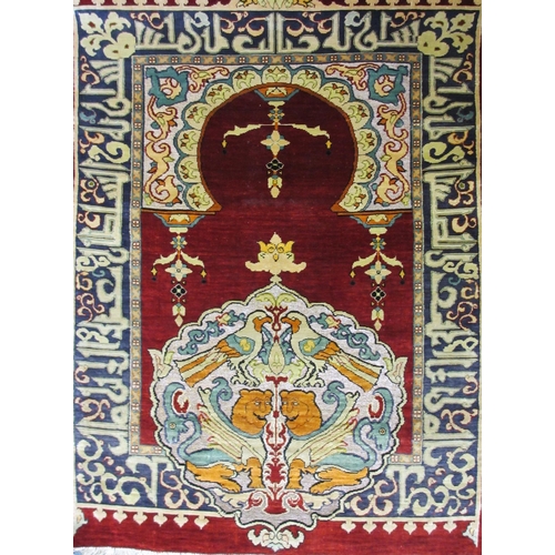 314 - A silk embroidered hanging