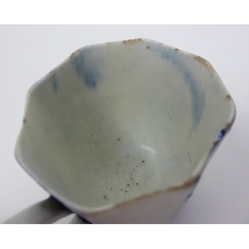 494 - A West Pans octagonal porcelain teacup