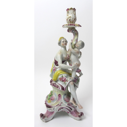 496 - An 18th century candlestick