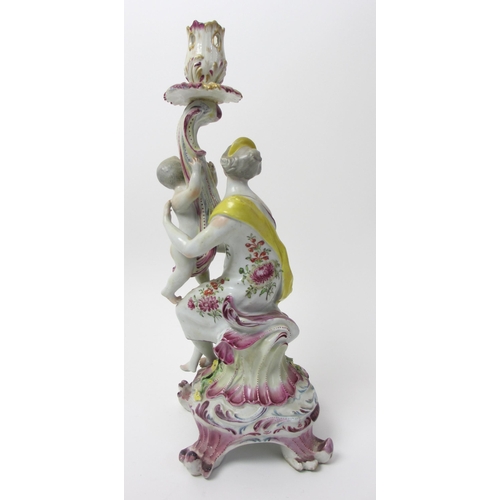 496 - An 18th century candlestick